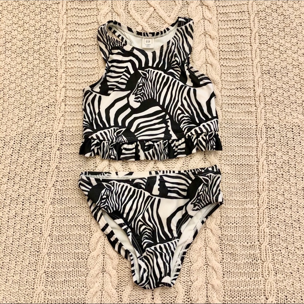 GAP Zebra two piece swimsuit